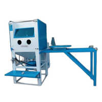 Automatic Shot Blasting Machine - Color: Blue White