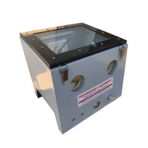 Batch Top Micro Small Sand Blasting Cabinet Machine - Color: Grey