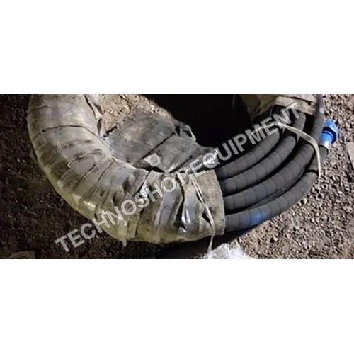 Sand Shot Blasting Hose - Synthetic Rubber & Polyurethane, 19mm/25mm/32mm Sizes, Black Color, Max Pressure 8 Bar | Durable for Sandblasting Applications, Warranty Included