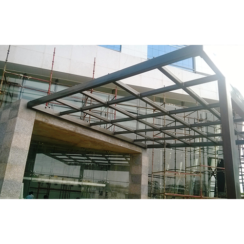 Mild Steel Glass Canopy