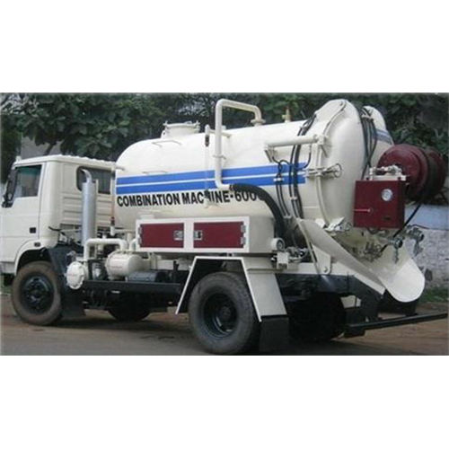 Kisj-006 6000 Ltr Truck Mounted Sewer Suction With Jetting Machine - Material: Metal