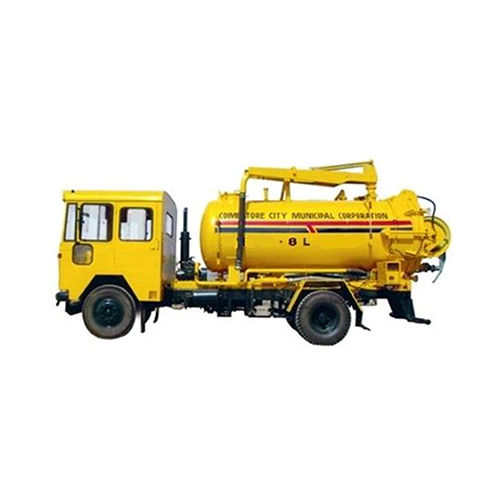 Kisj-007 8000 Ltr Truck Mounted Sewer Suction With Jetting Machine - Material: Metal