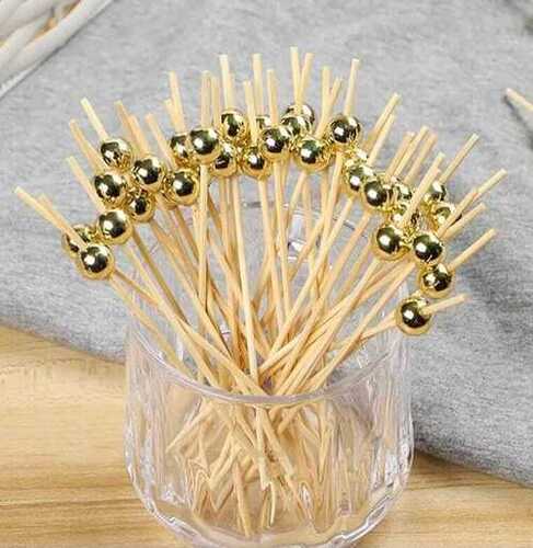 Toothpick stick fancy golden