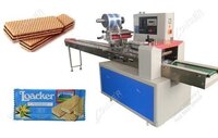 Wafer Packing Machine - Stainless Steel, 2000x800x1500 Mm, Blue And White | Automatic High-speed Packaging, Plc Control System, 3000-3500 Wafers/hour
