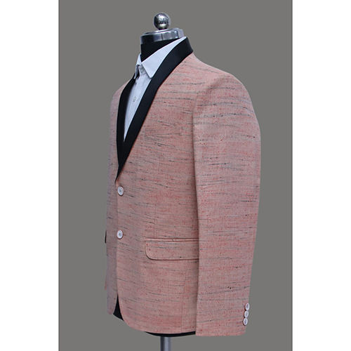 Pink Tuxedo Khadi Blazer