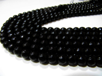 Black Onyx Round Faceted Round Shape 10mm Beads Strand 14 inches long