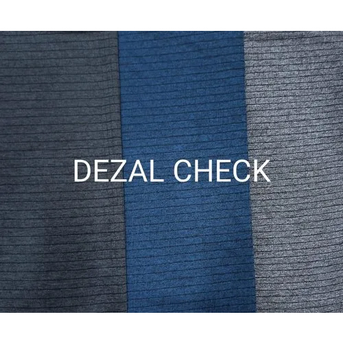 Dezal Melange Checks Fabric