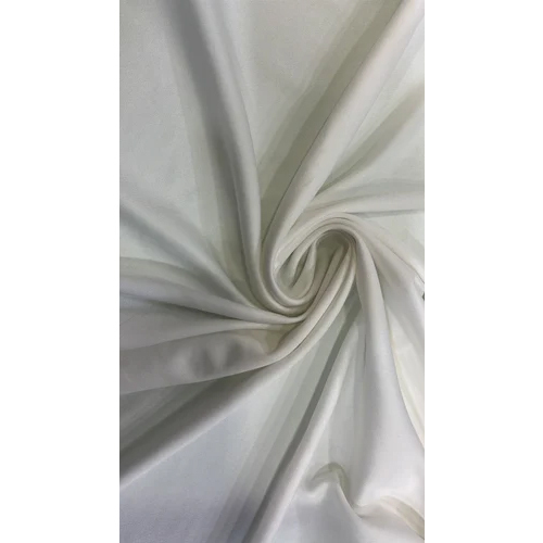 White 100 % Polyester Lycra Fabric