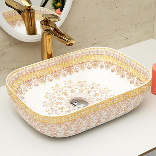 105 Moraacan Designer Table Top Vessel Sink Wash Basin For Bathroom