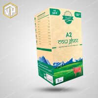 Multicolor Cow Ghee Packaging Boxes Manufacturer - Paper Material, Customized Size, Glossy Lamination, Uv Offset Printing | Leak-proof Design, Eye-catching Aesthetic