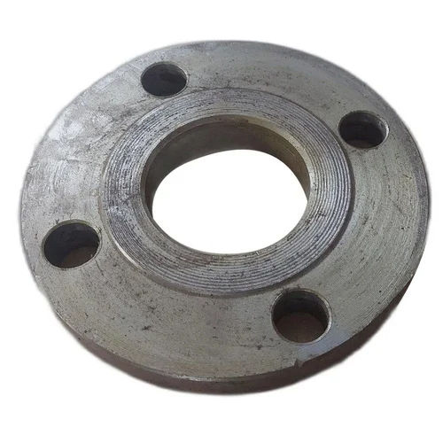 Round Asa Mild Steel Flange - Color: Silver