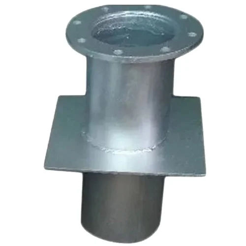 Polished Mild Steel Puddle Flange - Color: Silver