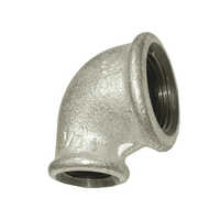 Reducing Elbow - Mild Steel, Round Section Shape, Silver Color | Reducing Design for Tight and Leak-Free Pipe Connections, Warranty Included