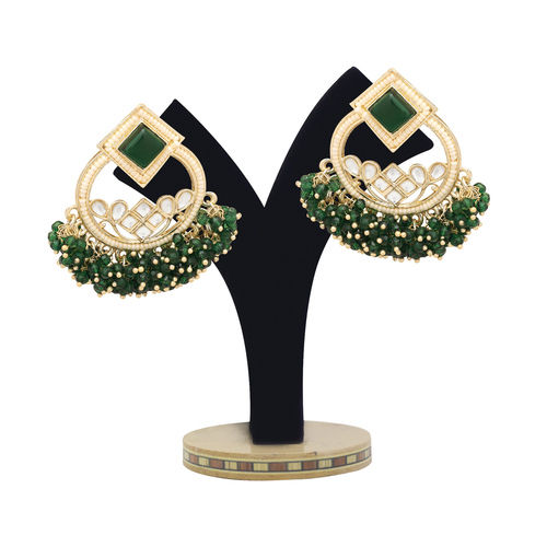 Kundan Blossom Drops Earrings..