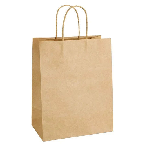 Paper Shopping Bags - Color: Brown