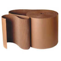 Corrugated Liner Rolls - Wood Pulp Material, Brown Color , Durable For Heavy-duty Packaging & Versatile Usage In Packing Solutions