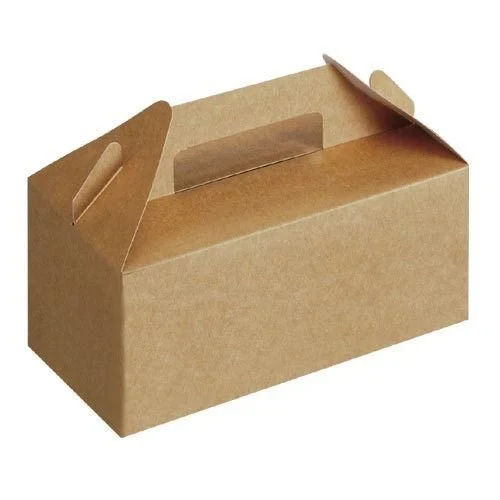 Brown Cardboard Food Packing Box - Finish: Matt