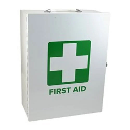 Metal First Aid Kits - Color: White