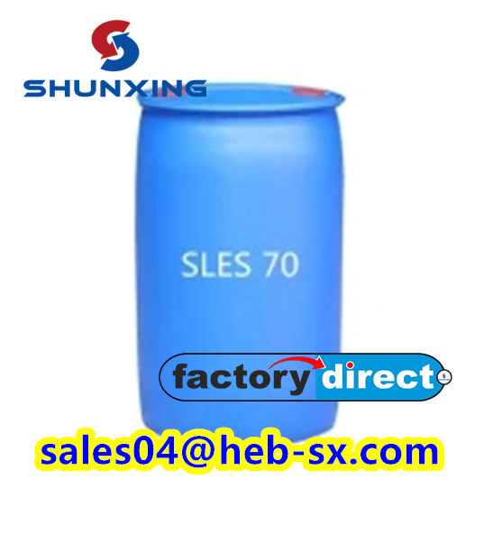 Detergent Chemicals Product SLES SLES70% Made in China Low Price Alcohol Ethoxylate Sulfated Sodium Salt SLES 70%