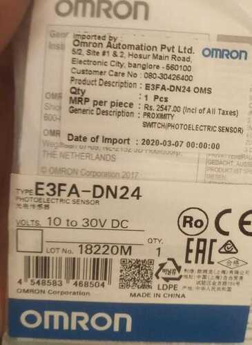 OMRON PHOTOELECTRIC SENSOR, E3FA-DN24