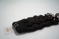 Black Indian Remy Roll Curly Human Hair Weft Extension