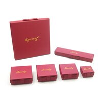 Delicated ribbon bow 2pc cardboard gift box