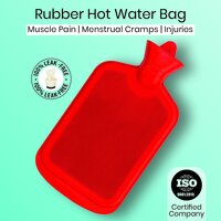 Red Rubber Hot Water Bottle