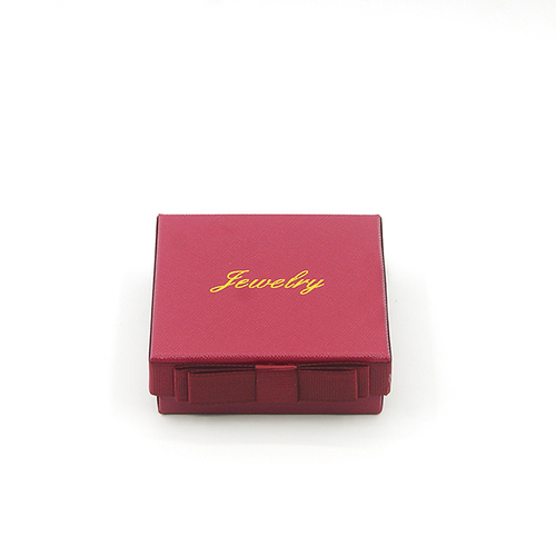 Fancy jewellry cardboard box santin bow gift box