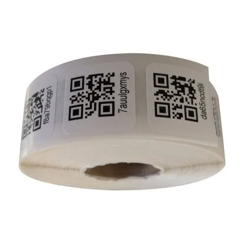 Printed Barcode Labels Sticker - Color: White