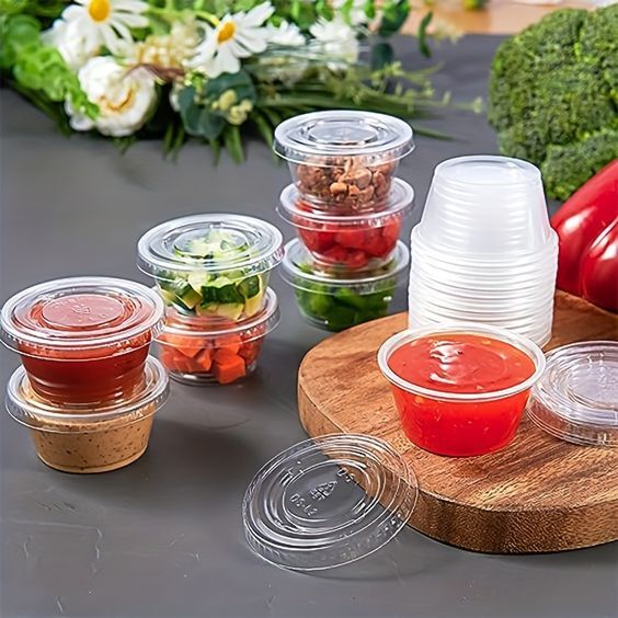 Plastic Dips with Lid