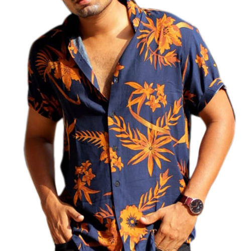 Mens Fashion Beachwear Shirt - Feature: Washable