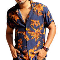 Mens Fashion Beachwear Shirt - Color: Multicolor