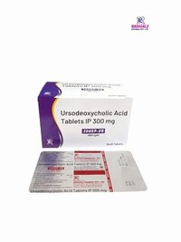 Ursodeoxycholic Acid - 300 Mg Tablets | Cures Liver Disorders, Dosage As Per Doctor Prescription, Suitable For Adults And Women, Packaged 10x10 Tablets, Store In Cool & Dry Place