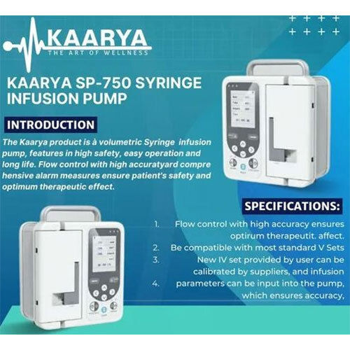 Kaarya Sp-750 Syringe Infusion Pump