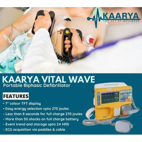 Kaarya Vital Portable Biphasic Defibrillator