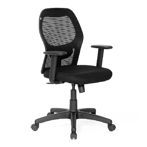 Nilkamal Diva Mid Back Mesh Chair (Black)