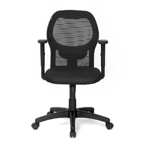Nilkamal Diva Mid Back Mesh Chair (Black)
