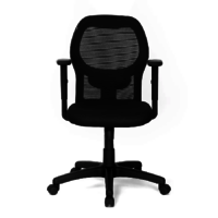 Nilkamal Diva Mid Back Mesh Chair (Black)