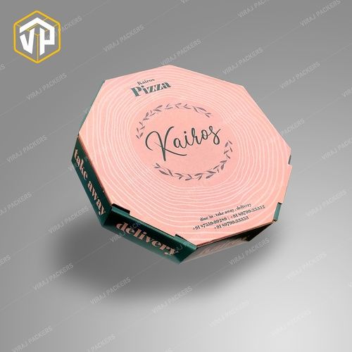 Octogonol Printed Pizza Packaging Boxes