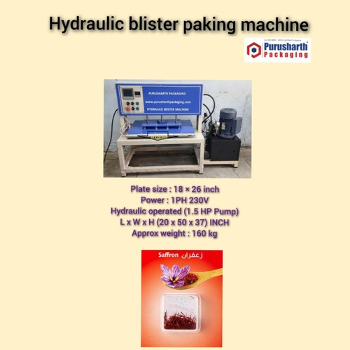 Saffron Blister Packing Machine