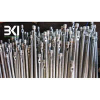 Spike Earth Bolt - Industrial Fastener, 16mm & 20mm Diameter, Silver Color, Round Head Type, Polished Surface Treatment