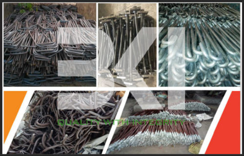 L Type Foundation Bolt - Color: Silver