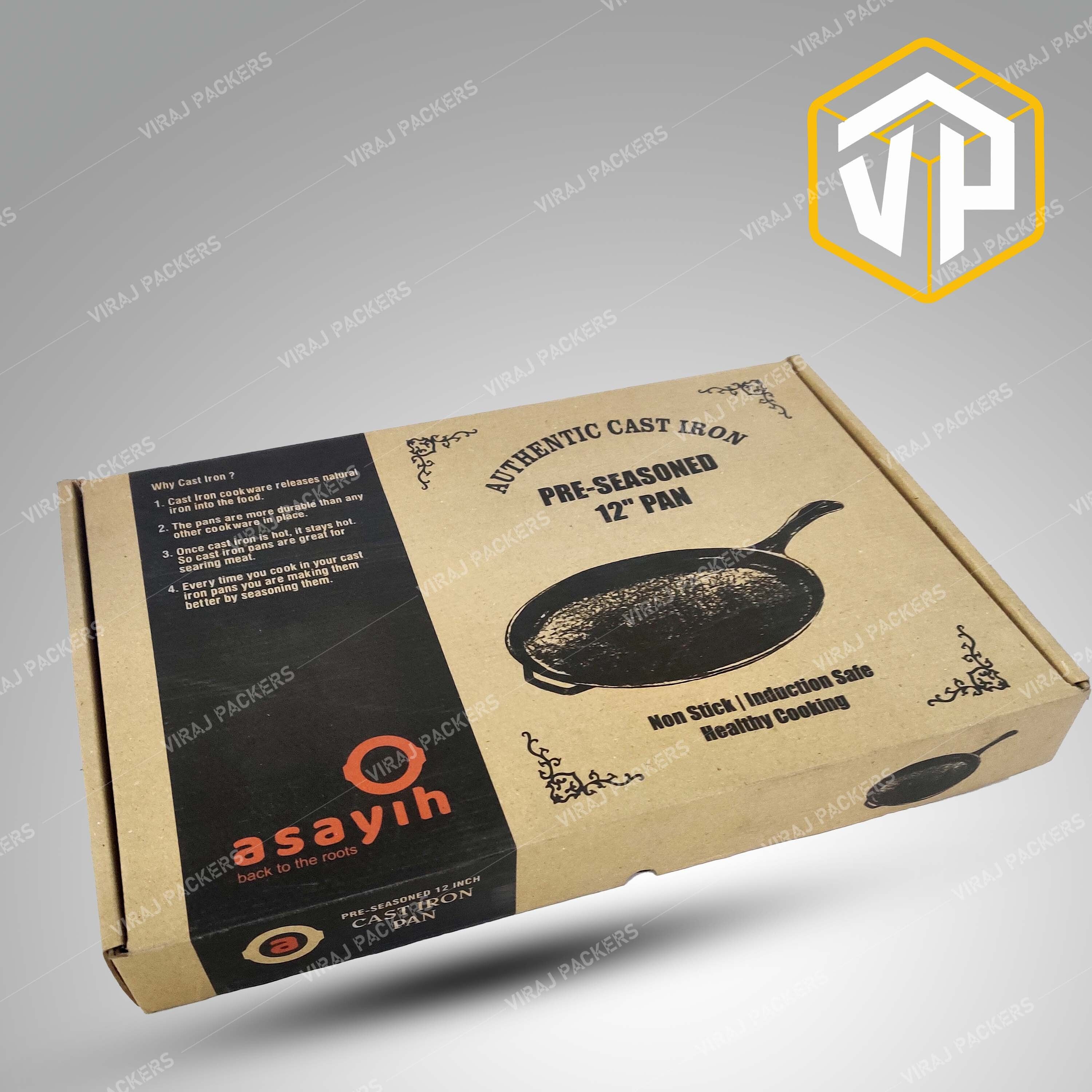 Custom Printed Pan Packaging Box / Heavy Duty Mailer Type