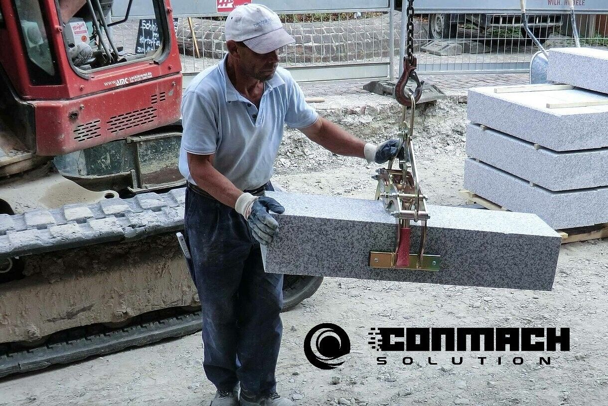 Mechanical Clamp Lifter For Border Stones, Slabs, Block Steps, Kerbstones