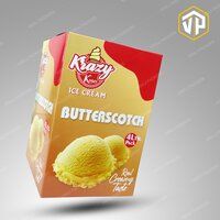 Premium Printed Ice Cream Packaging Box 4 ltr