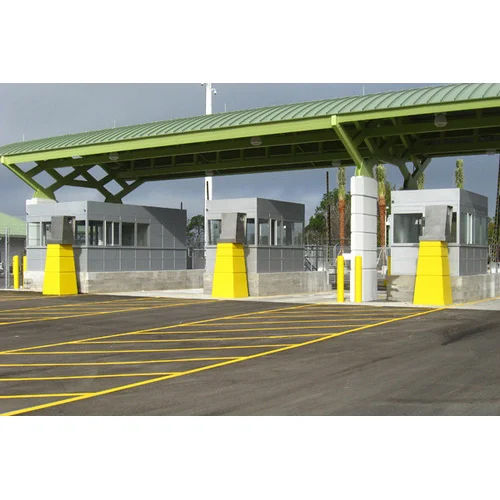 White Portable Toll Booths