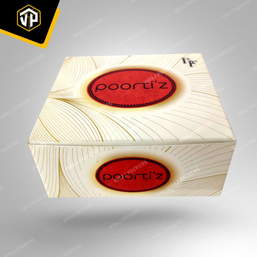 Four Piece Laddu Box / Sweets Packaging Box with Custom UV Printing