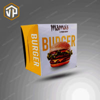 Burger Box / Pizza Box / Dosa Box / Sandwich Box Packaging with Cutomized Printing