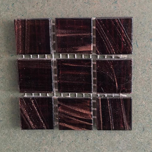 20mm Ferry Brown Imported glass mosaic tiles