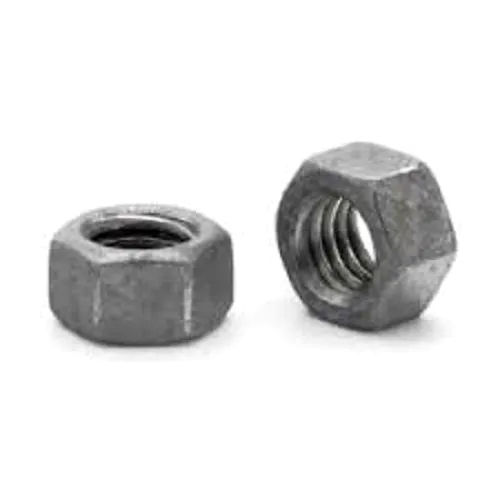 Carbon Steel Hot Dip Galvanized Nut - Color: Silver